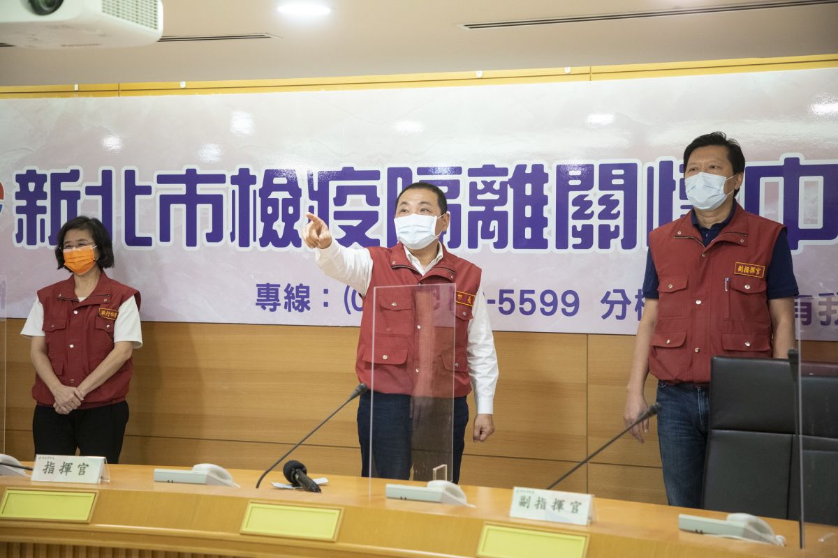 ▲新北市長侯友宜表示，新北昨天幾乎沒有新增確診個案，顯見社區廣篩是非常有效果。（圖／新北市政府提供）