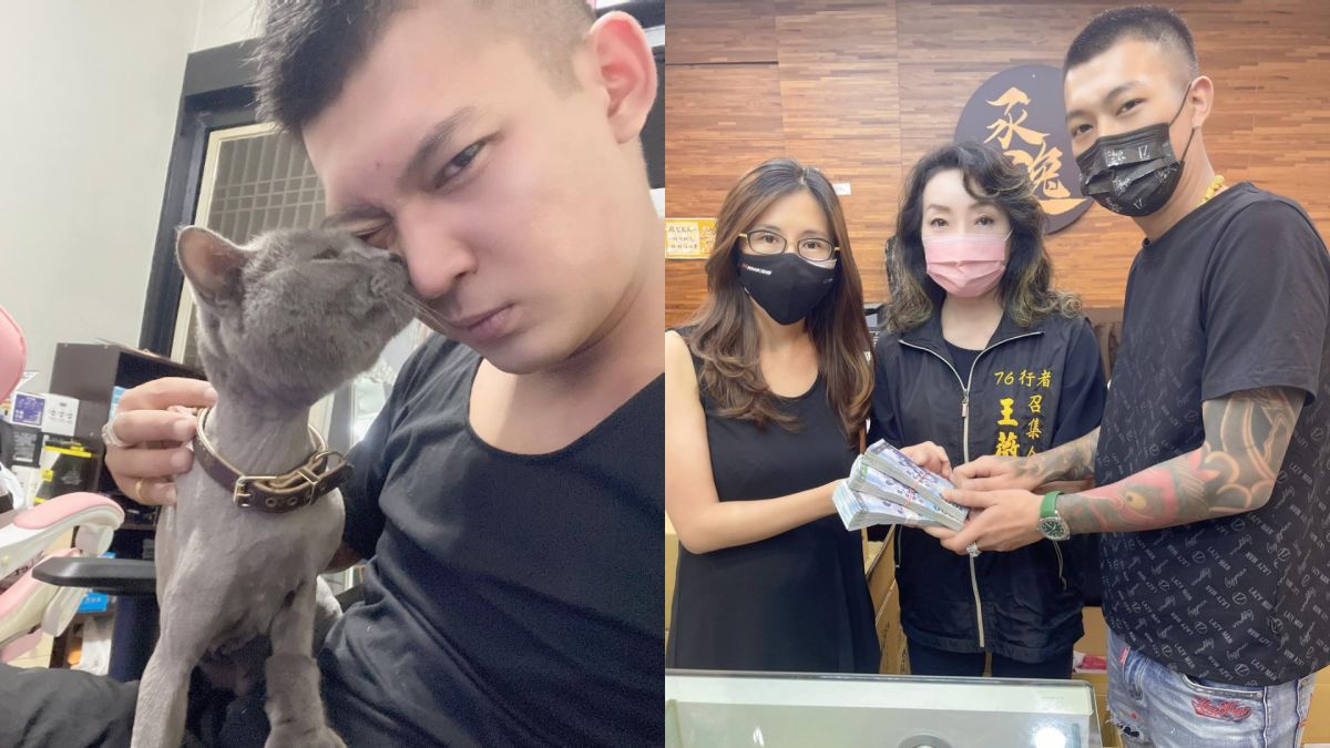 ▲鳳梨（左圖）捐款給柔道黃小弟家屬。（圖／吳泓逸臉書）