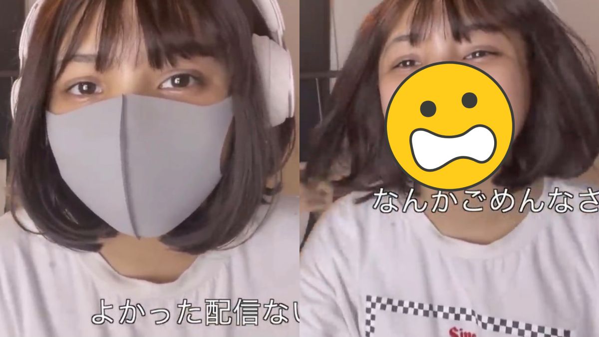▲口罩正妹真面目讓網友看呆。（圖／momo haha YouTube）
