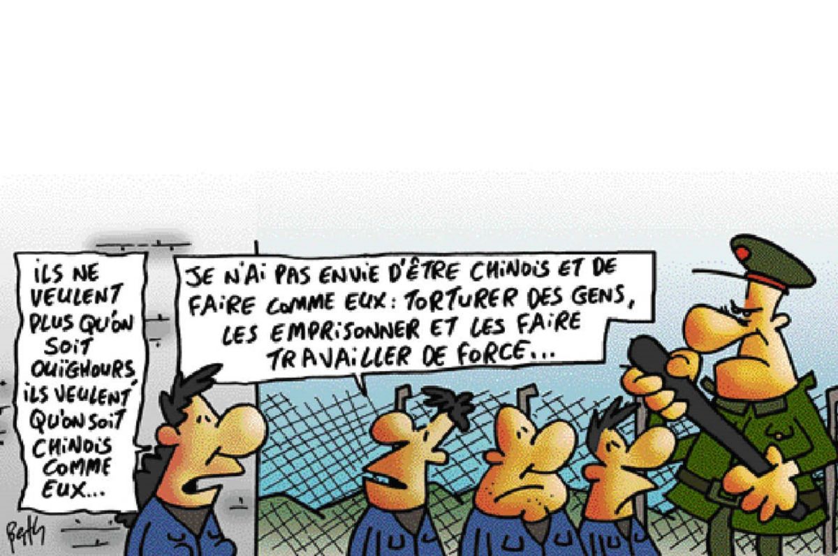 ▲法國知名兒少報紙《我的日報》，近日刊登關於新疆維吾爾族的報導，引發中國大使館不滿。（圖擷取自Mon Quotidien）