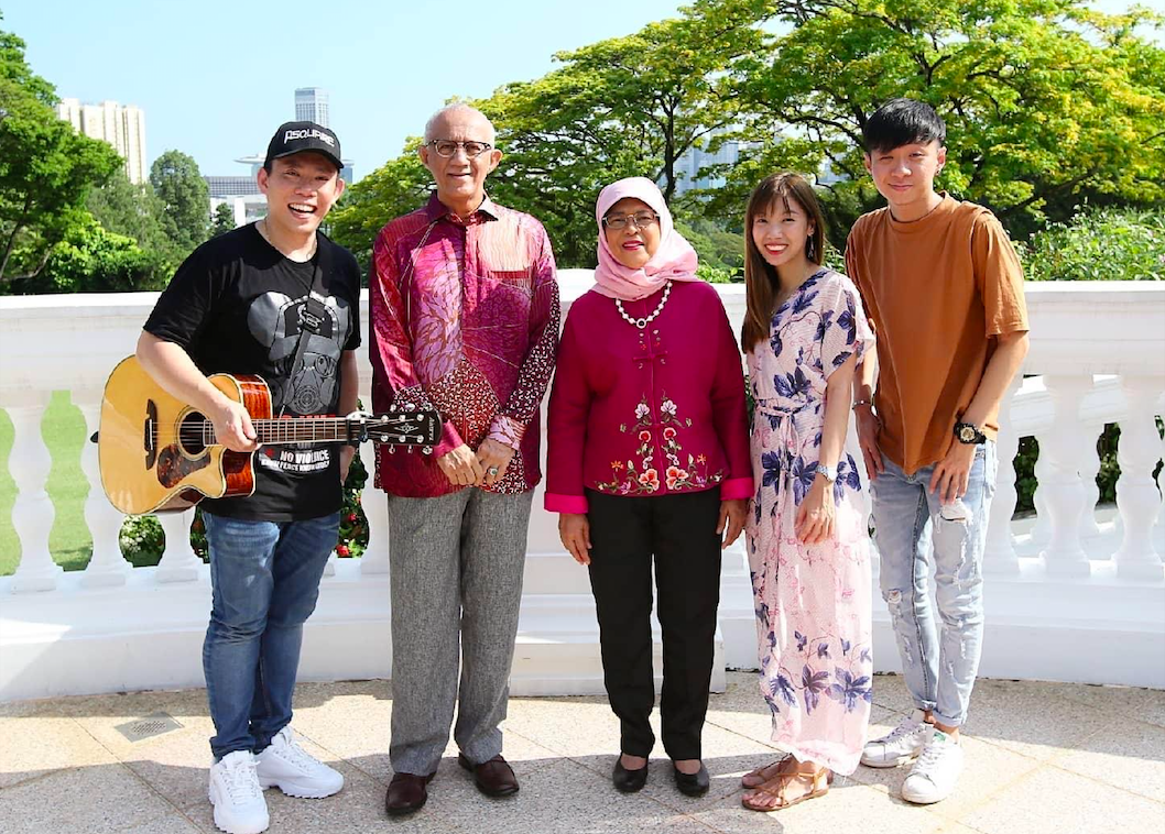 ▲Psquare 四方行唱進新加坡總統府。（圖／翻攝Psquare 四方行臉書）
