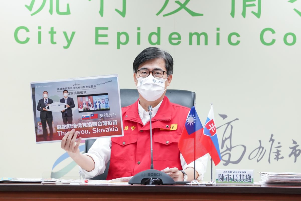 ▲陳其邁表示特別謝謝斯洛伐克好朋友，讓我們感受到遠在歐洲的溫暖。（圖／高市府新聞局提供）