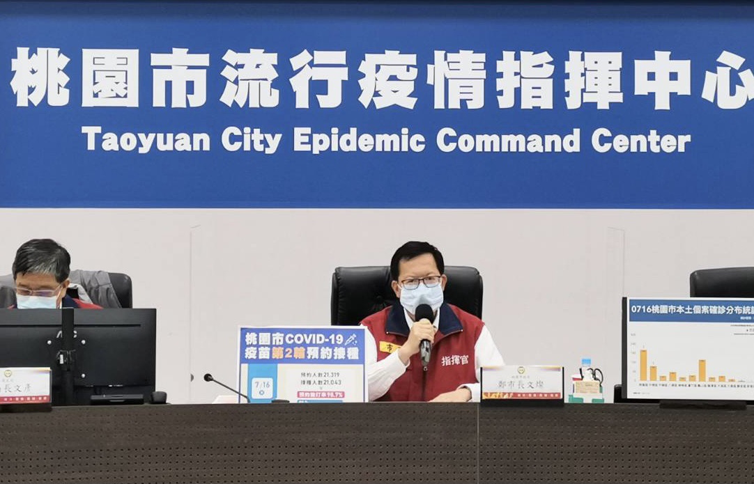 ▲針對分區解封鄭文燦表示，解封要全國一致，現階段最重要的是掌握各個可能的隱形傳播鏈，讓疫情收斂。（圖／桃園市政府提供）