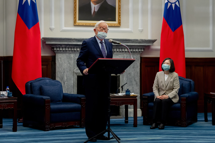 ▲台積電創辦人張忠謀代表我國參與APEC非正式領袖閉門會議。（圖／總統府提供）