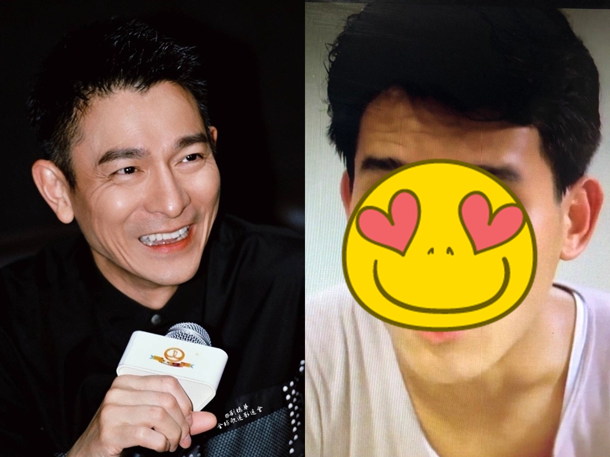 ▲劉德華（左）和演員訓練班同學潘宏彬傳過斷背情。（圖／翻攝劉德華全球歌迷影迷會微博）