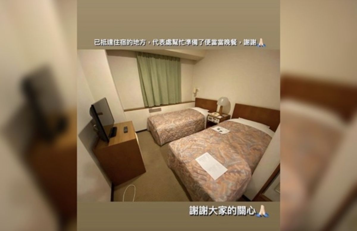 ▲戴資穎昨（19）日抵達東京時，拍下入住的飯店內景。（圖/戴資穎IG）
