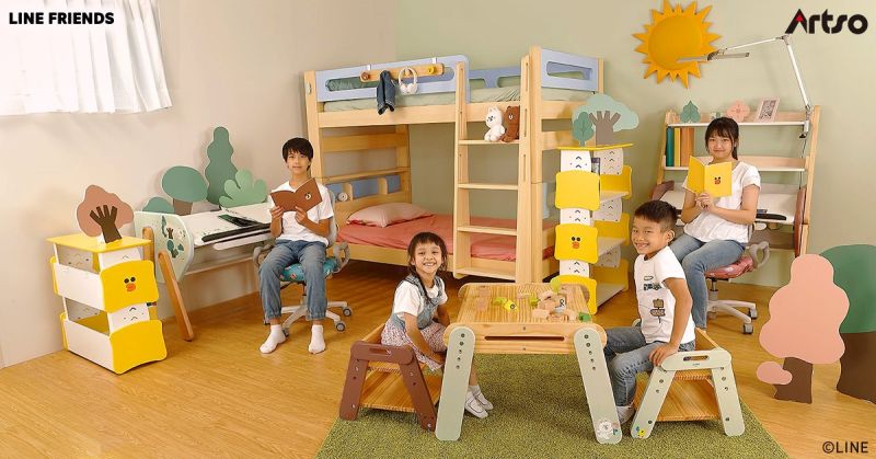 亞梭傢俬與LINE打造療癒兒童房　為防疫生活帶幸福感
