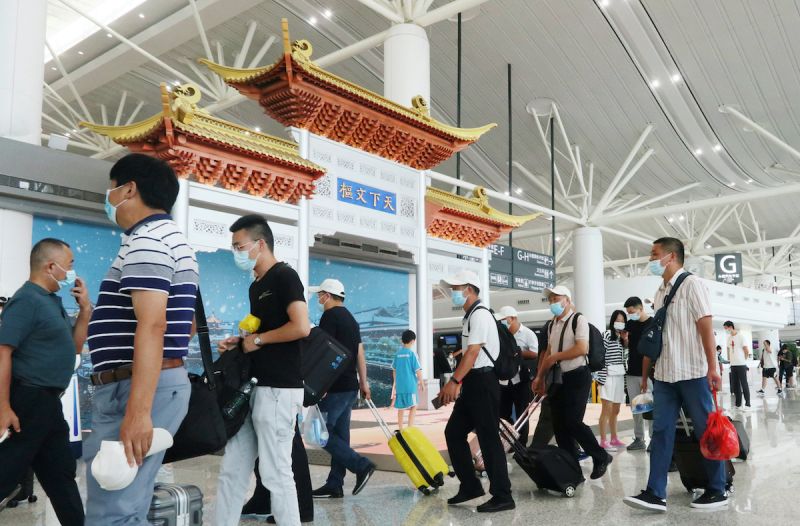 ▲南京市祿口國際機場爆發的新冠疫情持續擴散。資料照。（圖／美聯社／達志影像）
