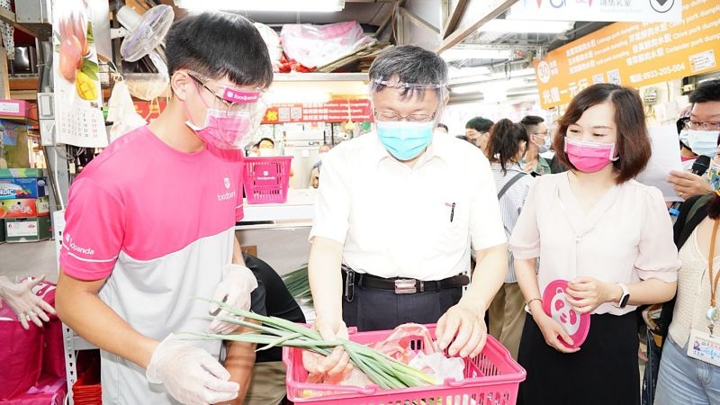 ▲先前柯文哲表示北農疫情問題出在外面零批市場。資料照。(圖/台北市政府提供)