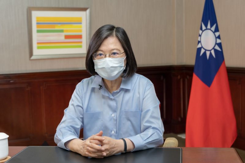 ▲中國河南省發生水災,總統蔡英文表達慰問。(圖/總統府提供)