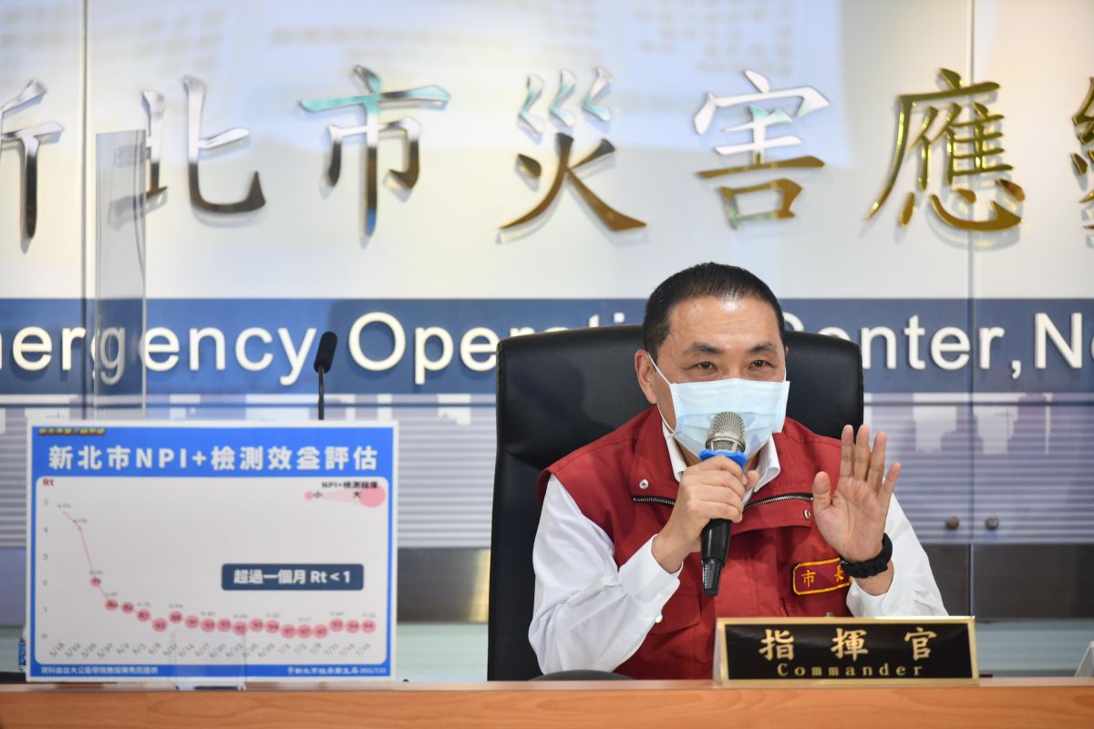 ▲新北市長侯友宜今（21）日認為，疫情控制的過程中「易放難收」，必須做好充分的準備。（圖／新北市政府提供）