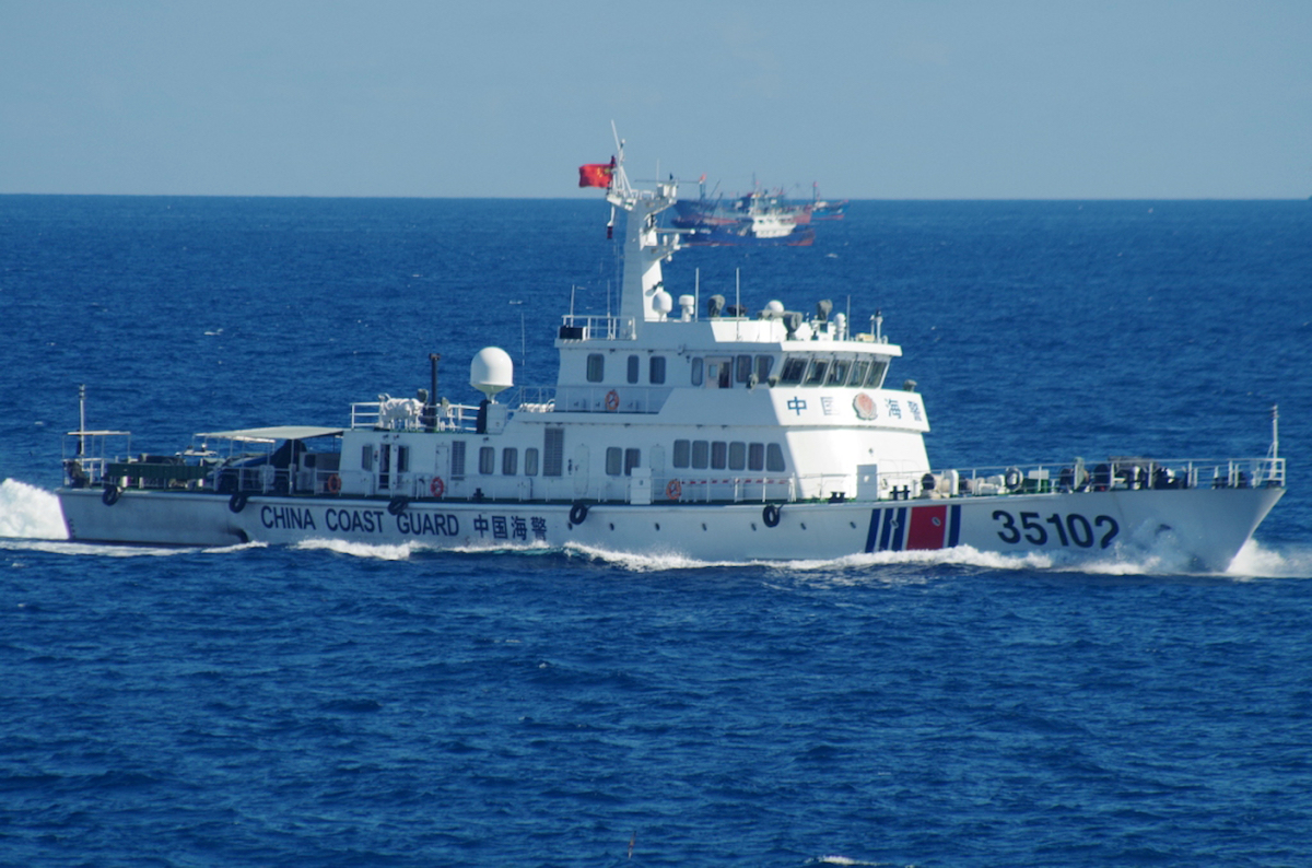 ▲中國4艘海警船今天航行進入釣魚台列嶼（日方稱尖閣諸島）海域約兩小時，是今年首例。資料照。（圖／美聯社／達志影像）