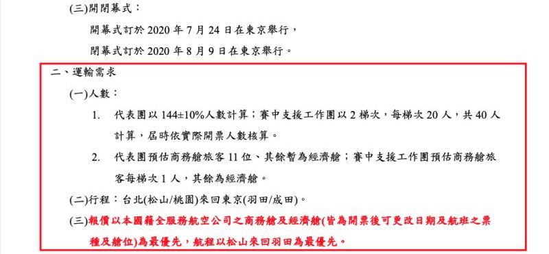 奧運 原本就想讓選手搭經濟艙 東奧招標文件曝光 運動 Nownews今日新聞