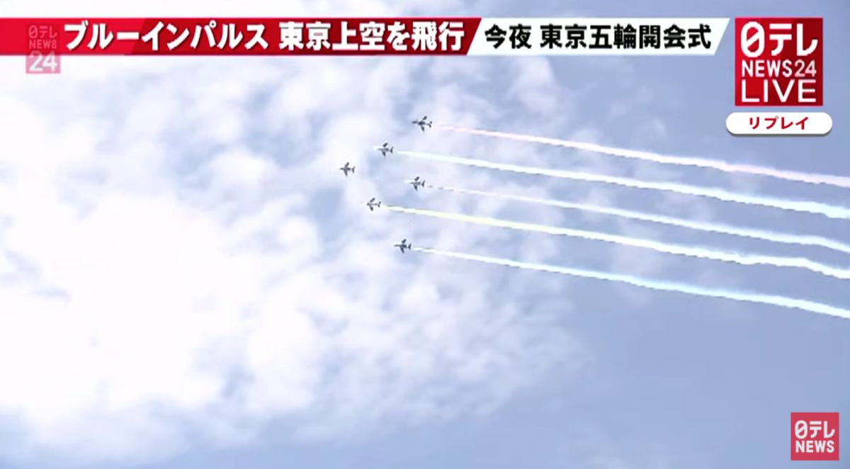 ▲日本藍色衝擊波自衛隊表演機種。（圖／取自日本電視台）