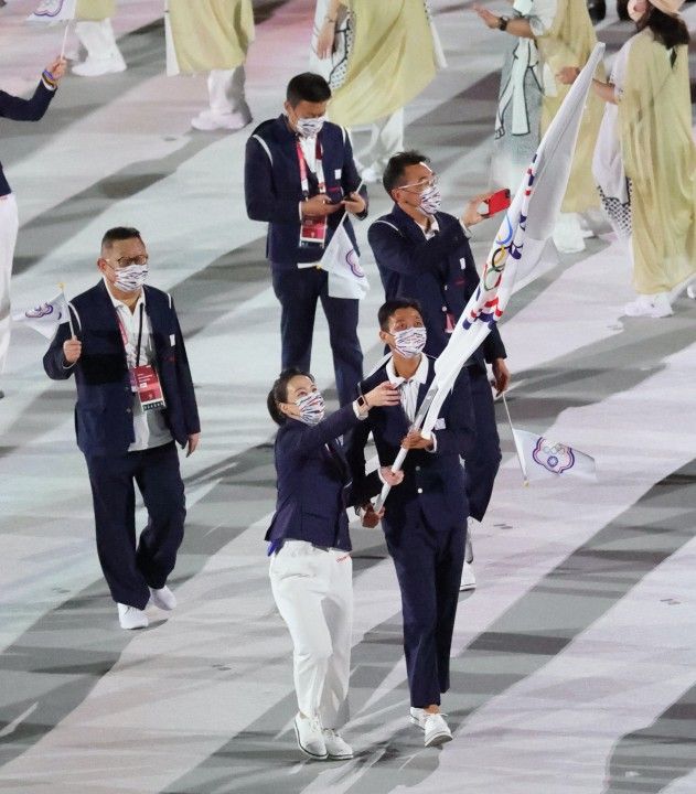 奧運 盧彥勳 郭婞淳掌旗中華隊東京奧運開幕儀式登場 運動 Nownews今日新聞