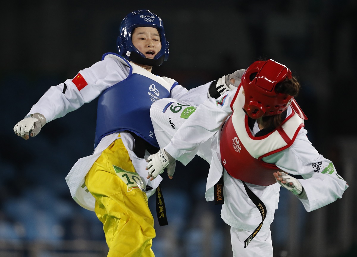 ▲中國大陸雙金跆拳女將吳靜鈺。（圖／美聯社／達志影像）