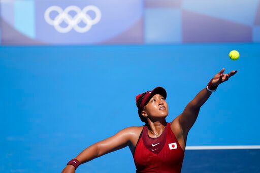 ▲日本網球女將大坂直美在奧運女單第三輪出局。(圖／美聯社／達志影像)