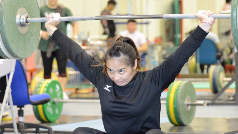 ▲2020東京奧運舉重項目，24歲布農族女將江念欣收下女子55公斤級第4名。（圖／國訓中心提供）