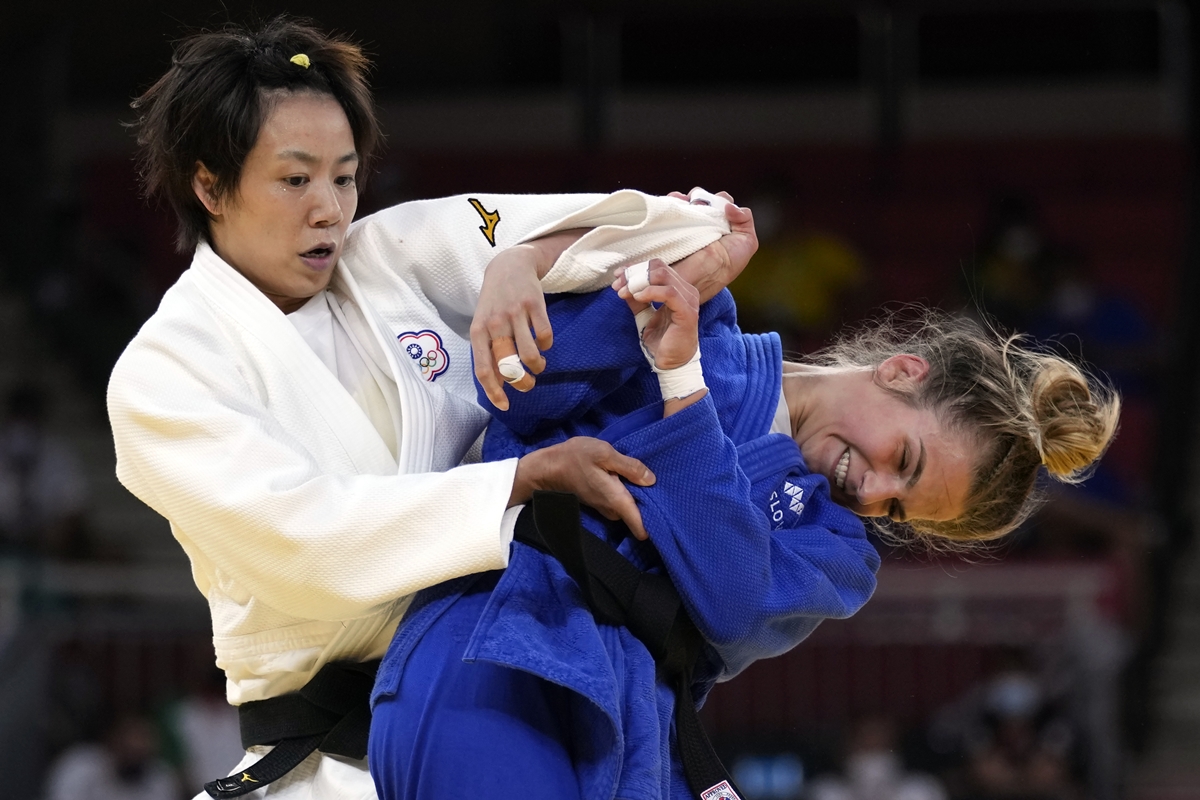 ▲連珍羚26日參與2020東京奧運女子57公斤級的16強淘汰賽落敗，消息傳出引發台人留言加油打氣，其經紀人也發聲表示「請大家給珍羚一點時間！」（圖／美聯社／達志影像）