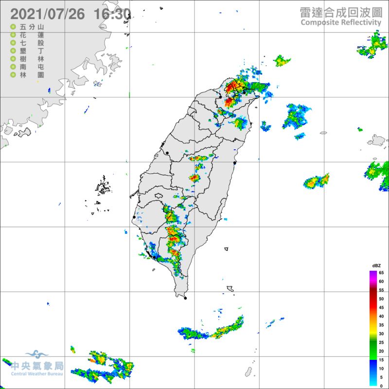 下班注意！受西南風影響　氣象局發布3縣市大雨特報
