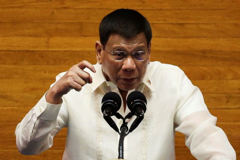▲菲律賓總統杜特蒂說，針對4名中國嫌犯在菲警掃毒行動遭射殺，「我對這些生命的逝去感到遺憾」。資料照。（圖／美聯社／達志影像）