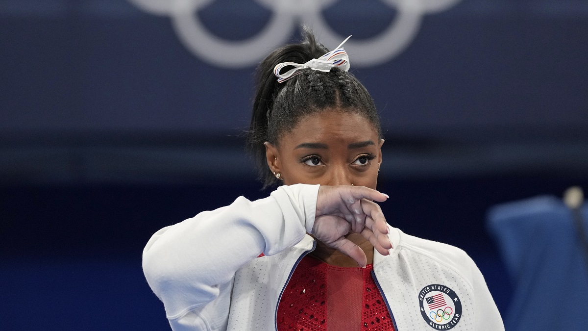 ▲美國體操天后Simone Biles遭遇心理問題而退賽。（圖／美聯社／達志影像）