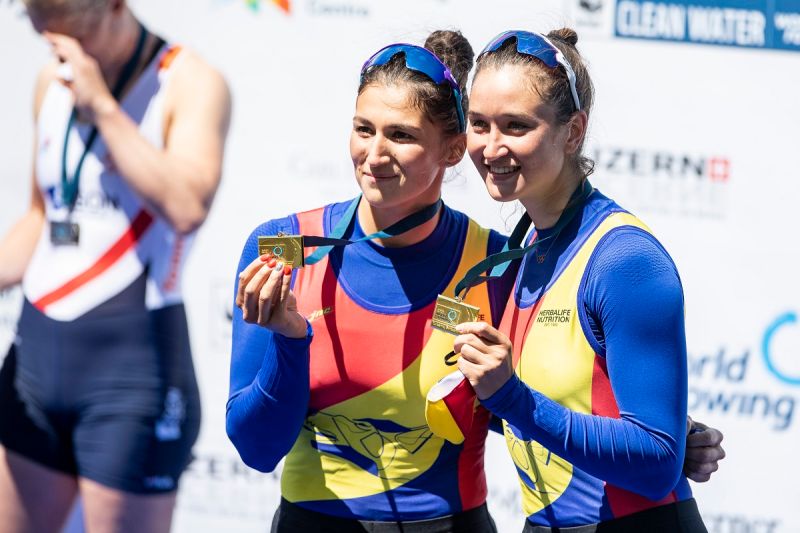▲羅馬尼亞划船組合Nicoleta-Ancuta Bodnar/Simona Radis獲得東奧金牌。（圖／美聯社／達志影像）