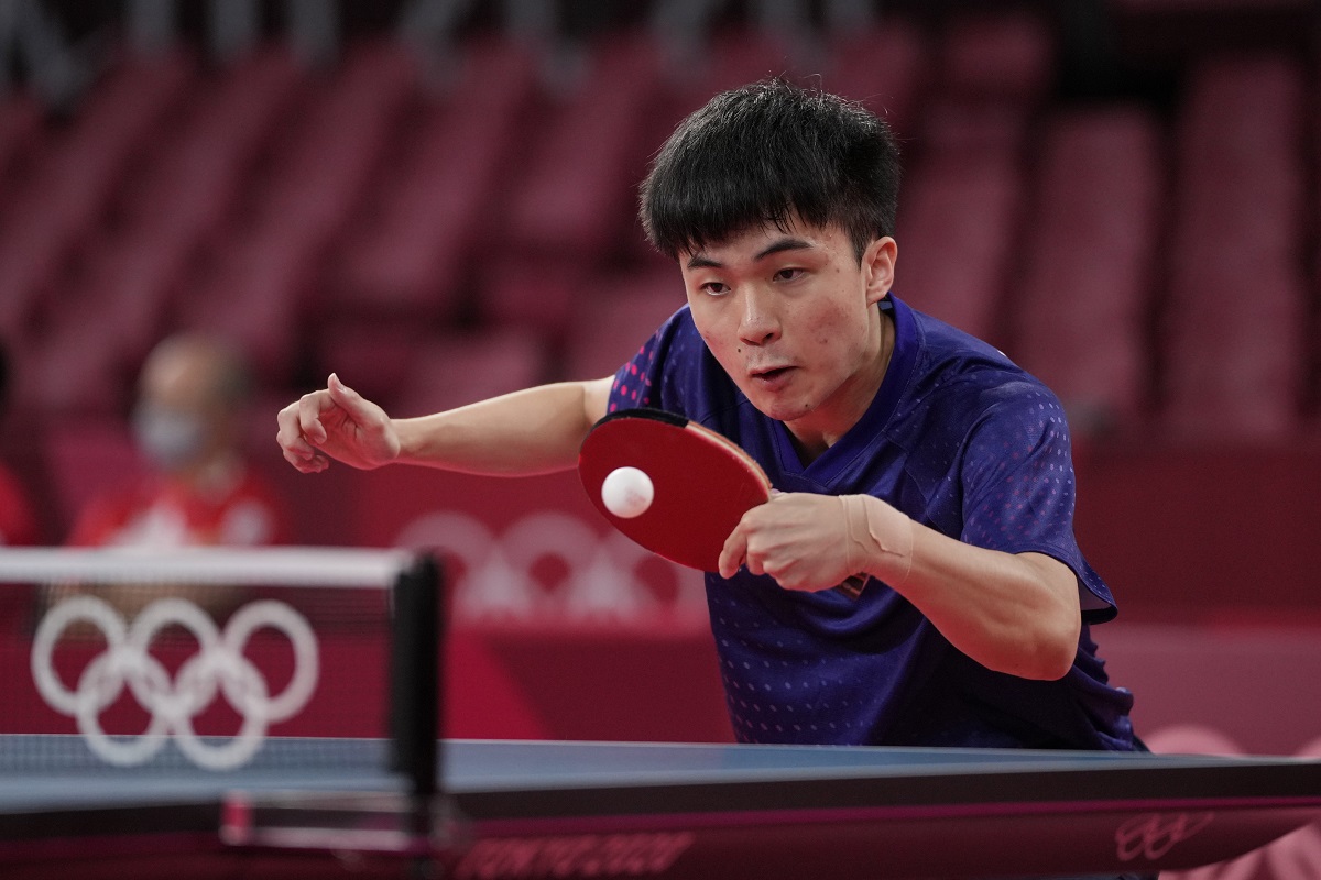 ▲台灣桌球好手林昀儒在WTT阿拉木圖挑戰賽成功抱回冠軍。（圖／美聯社／達志影像）