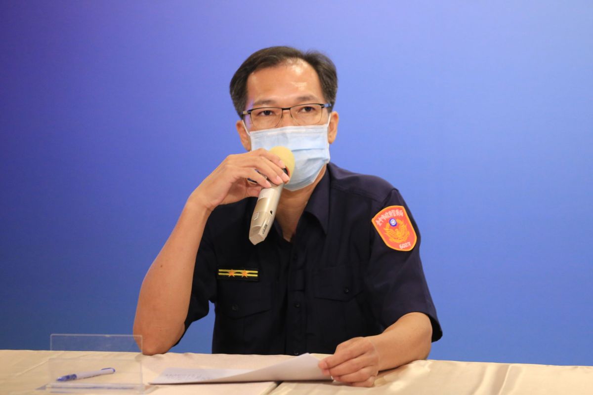 ▲中市警第六分局西屯派出所長金桂明說明案情(圖／市政府提供2021.7.28)