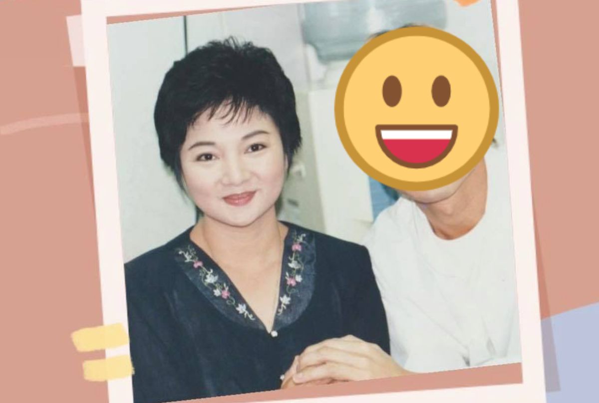 ▲白冰冰（左）曬出以前與劉德華的合照，華仔的一頭金髮意外引人注目。（圖／翻攝白冰冰臉書）