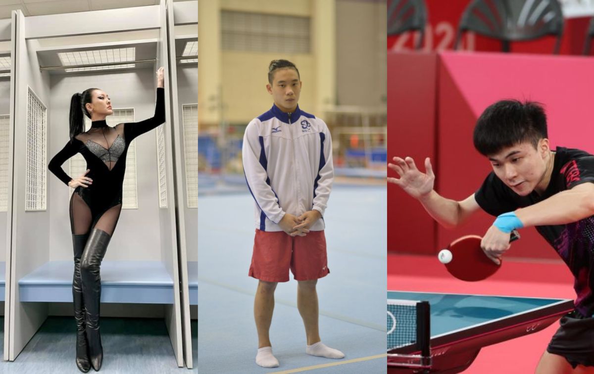 ▲小S（左）要「兒子」洪源禧（中）揪林昀儒（右）回家吃飯。（圖／小S臉書、體育署、國訓中心提供）