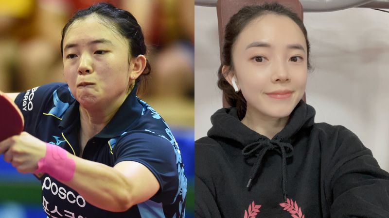 南韓桌球女將「大媽變佳人」　網放對比照：頭都換了
