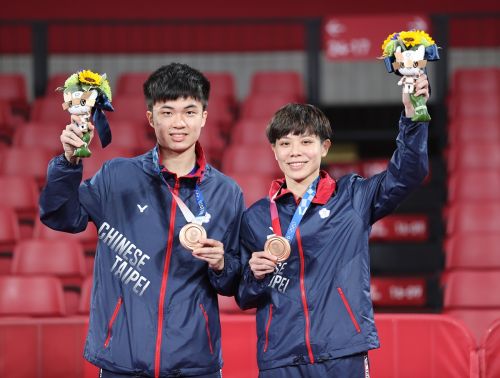 ▲林昀儒上屆搭檔鄭怡靜拿下2020東京奧運混雙銅牌。（圖／體育署提供）