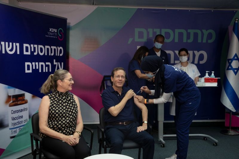 領跑全球　以色列總統接種第3劑疫苗
