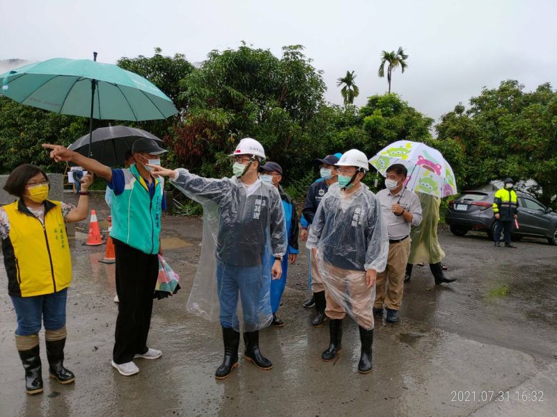 關心致災性豪雨的影響　陳其邁馬不停蹄視察防災水利設施
