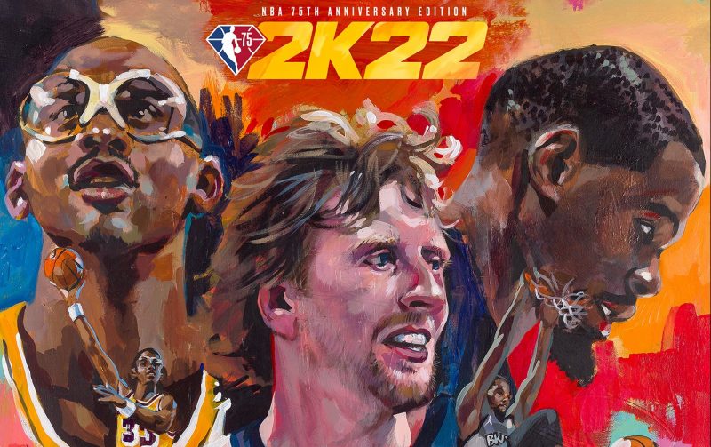 《NBA 2K22》公布標準版與75周年紀念版封面插畫　史上最具影響力長人三巨頭霸氣現身
