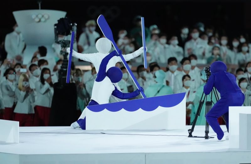 ▲2020東京奧運主辦國日本將台灣人也熟悉的經典綜藝節目「超級變變變」搬上舞台，其中一樣經典橋段也被日本網友們立刻認出「真相」，官方也同時公開表演者的完整名單。（圖／美聯社／達志影像）