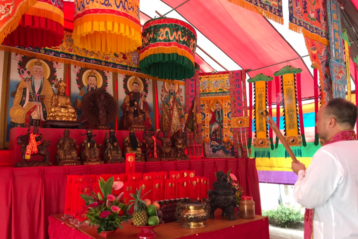 中元節普渡無上元老師 (圖／台中通天大道院)