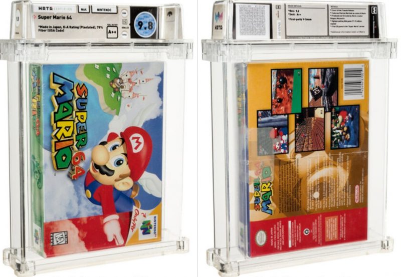 未開封《超級瑪利歐64》拍出4370萬天價成交！刷新拍賣紀錄成世界最貴遊戲卡帶
