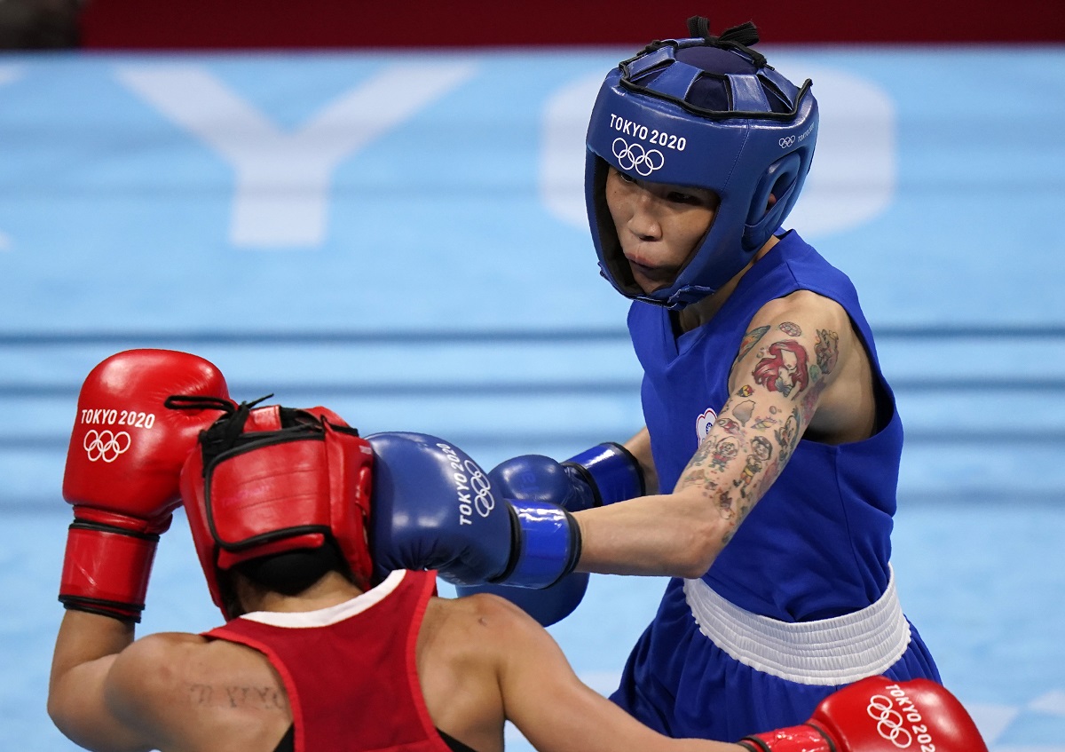 ▲黃筱雯打出我國奧運史上首面拳擊獎牌。（圖／美聯社／達志影像）