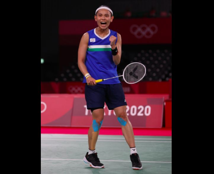 ▲我國世界球后戴資穎不敵中國羽球好手陳雨菲，雙方激戰3局，最終比數18:21、21:19、18:21，戴資穎惜敗拿下銀牌。（圖/體育署提供）