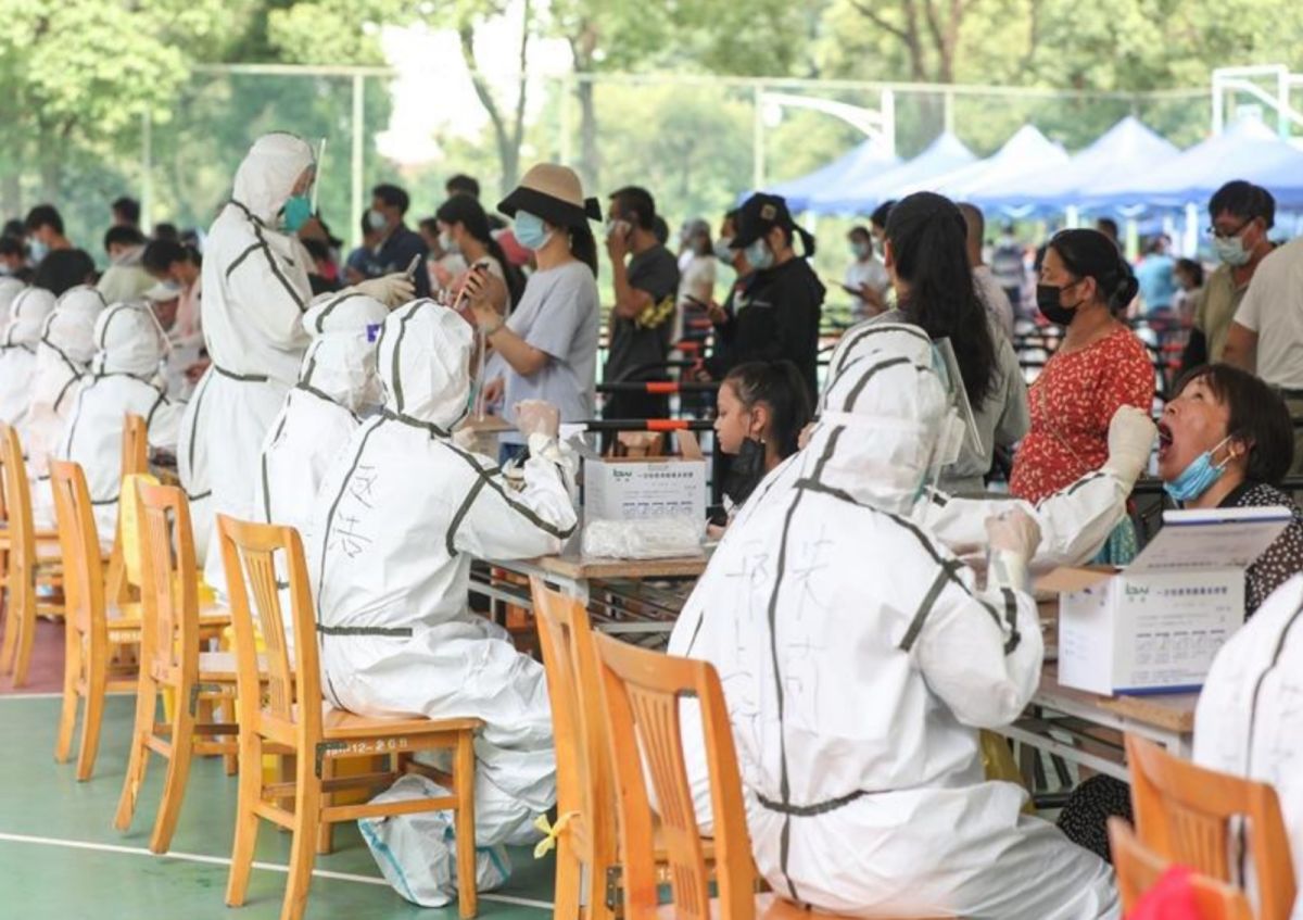 ▲8月1日起，揚州市開展主城區第2輪大規模核酸檢測，涉及對象170萬人。（圖／翻攝自人民日報）