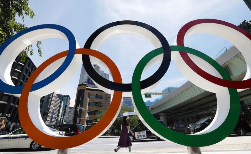 ▲網友分享無意間看到奧運「水上芭蕾」的競賽，結果看到俄羅斯的隊伍讓他為之震驚。（圖/美聯社/達志影像）