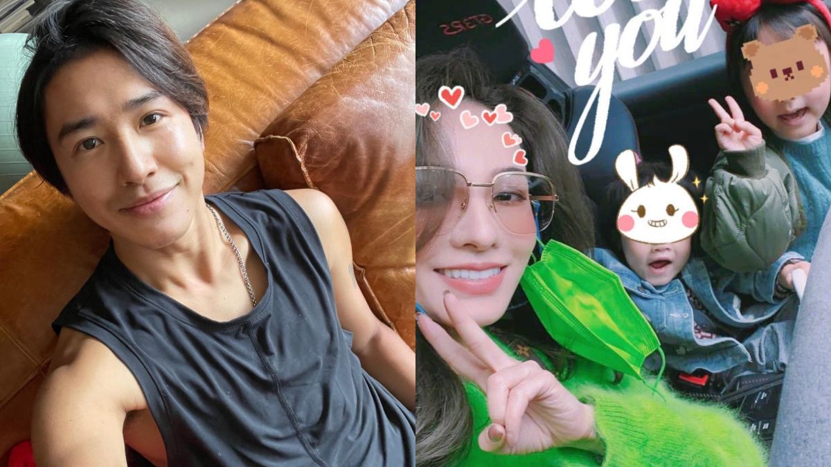 ▲歐弟（左圖）宣布離婚，右圖為前妻及2名女兒。（圖／歐漢聲微博）