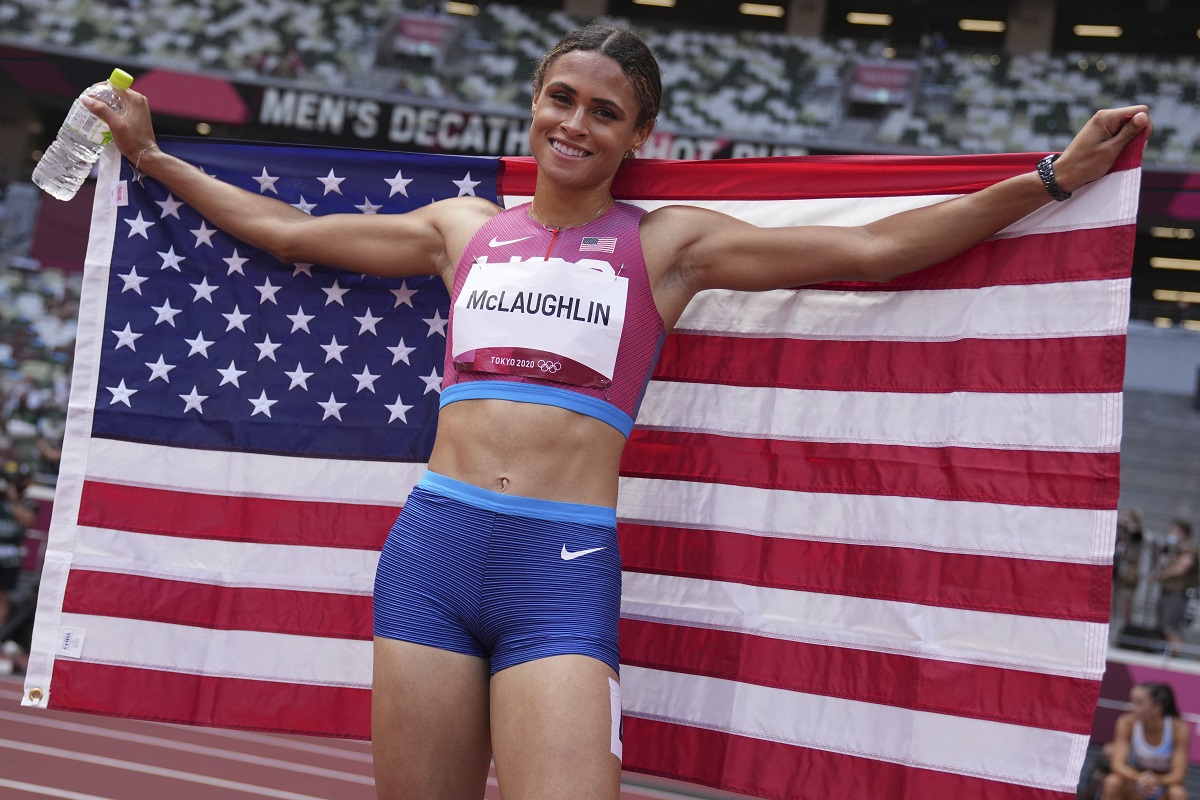 ▲美國選手Sydney McLaughlin破紀錄摘金。（圖／美聯社／達志影像）