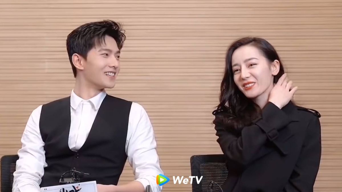 ▲楊洋（左）、迪麗熱巴受訪飄出甜蜜氣氛。（圖／WeTV提供）