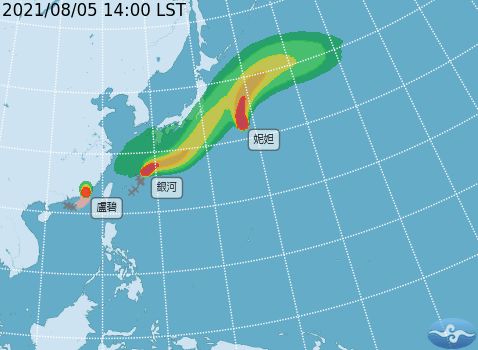 ▲氣象局5日表示，太平洋海面上目前已有3颱，但新生成的銀河與妮妲颱風對台灣並無直接影響。（圖／