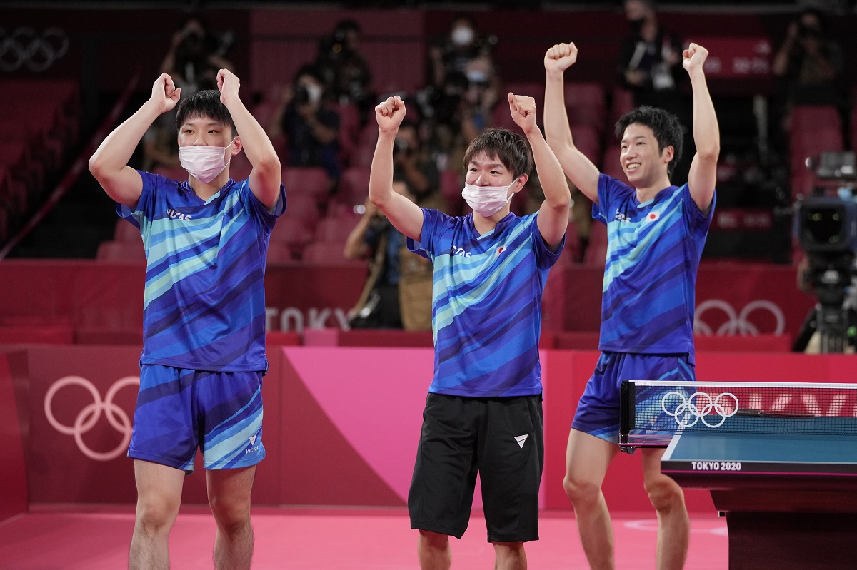 ▲日本男團贏得奧運銅牌。（圖／美聯社／達志影像）