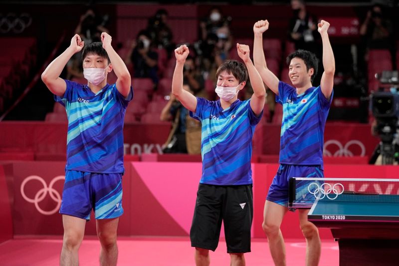 奧運／男團擊敗南韓摘銅　本屆奧運日本桌球項目大豐收
