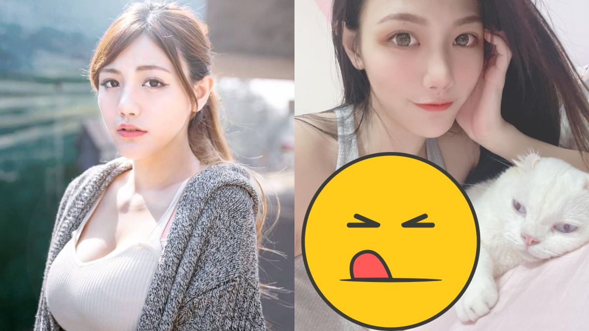 ▲陳葳與毛孩自拍，好身材讓照片失焦。（圖／陳葳臉書）